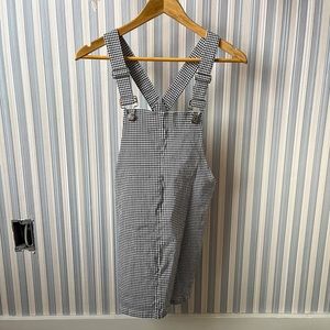 Forever 21 Plaid Overall Dress